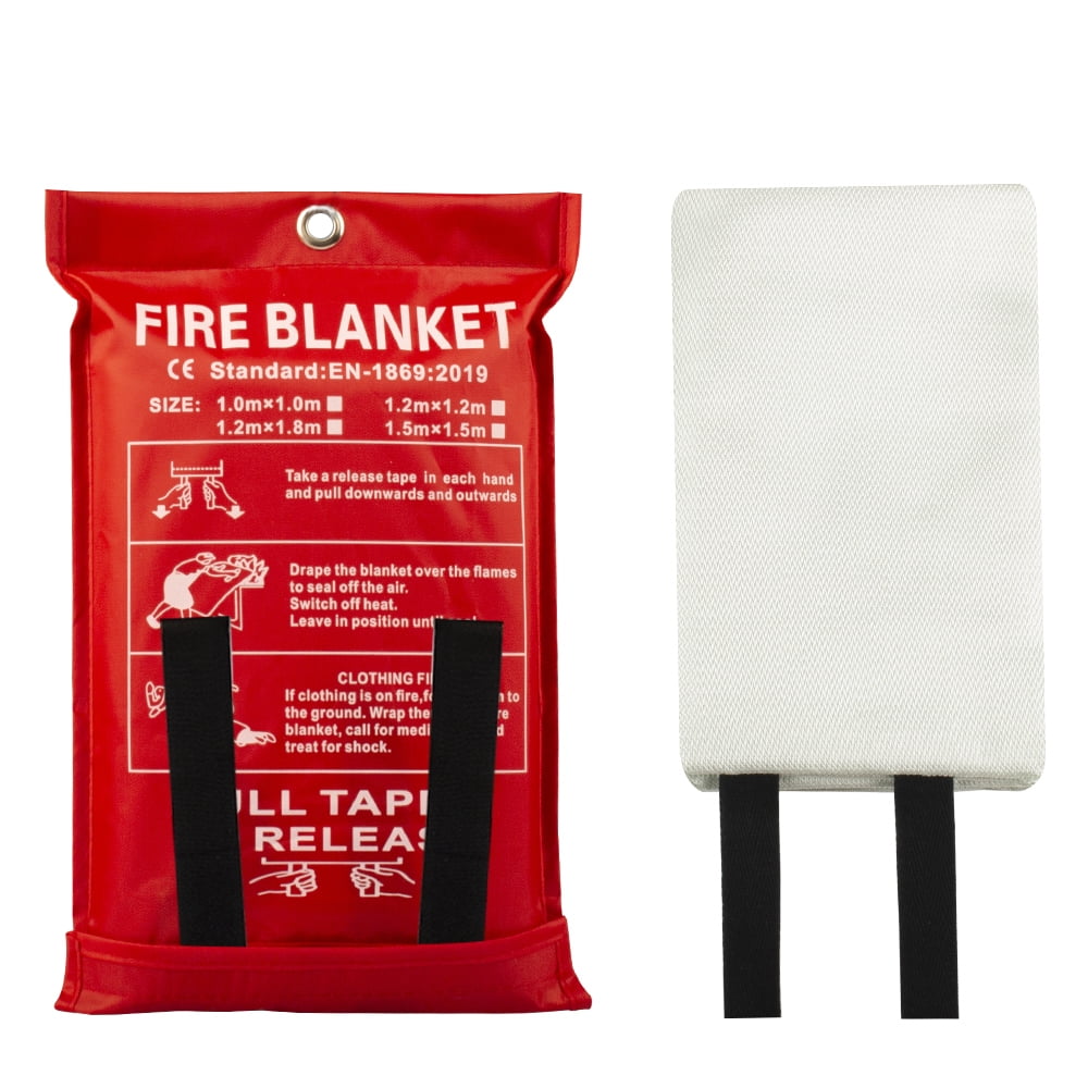 fire blanket amazon fiberglass heat-resistant 1m*1m fire blanket roll