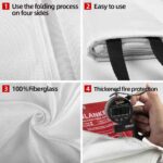 fire blanket amazon fiberglass heat-resistant 1m*1m fire blanket roll
