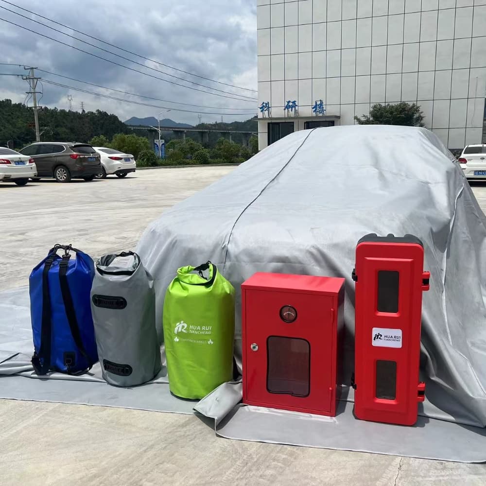 Fire blanket for car 6*8m fiberglass heat-rresistance for parking lot