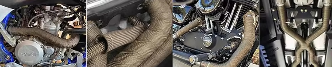 Titanium exhaust heat tape wrap for Motorcycle Car Engine Heat Insulation Tape 2'' 5/10/15 meters