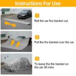 Fire blanket for car 6*8m fiberglass heat-rresistance for parking lot