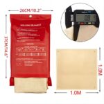 Welding blanket HT800 fiberglass fabric roll wowen  4ft X 6ft