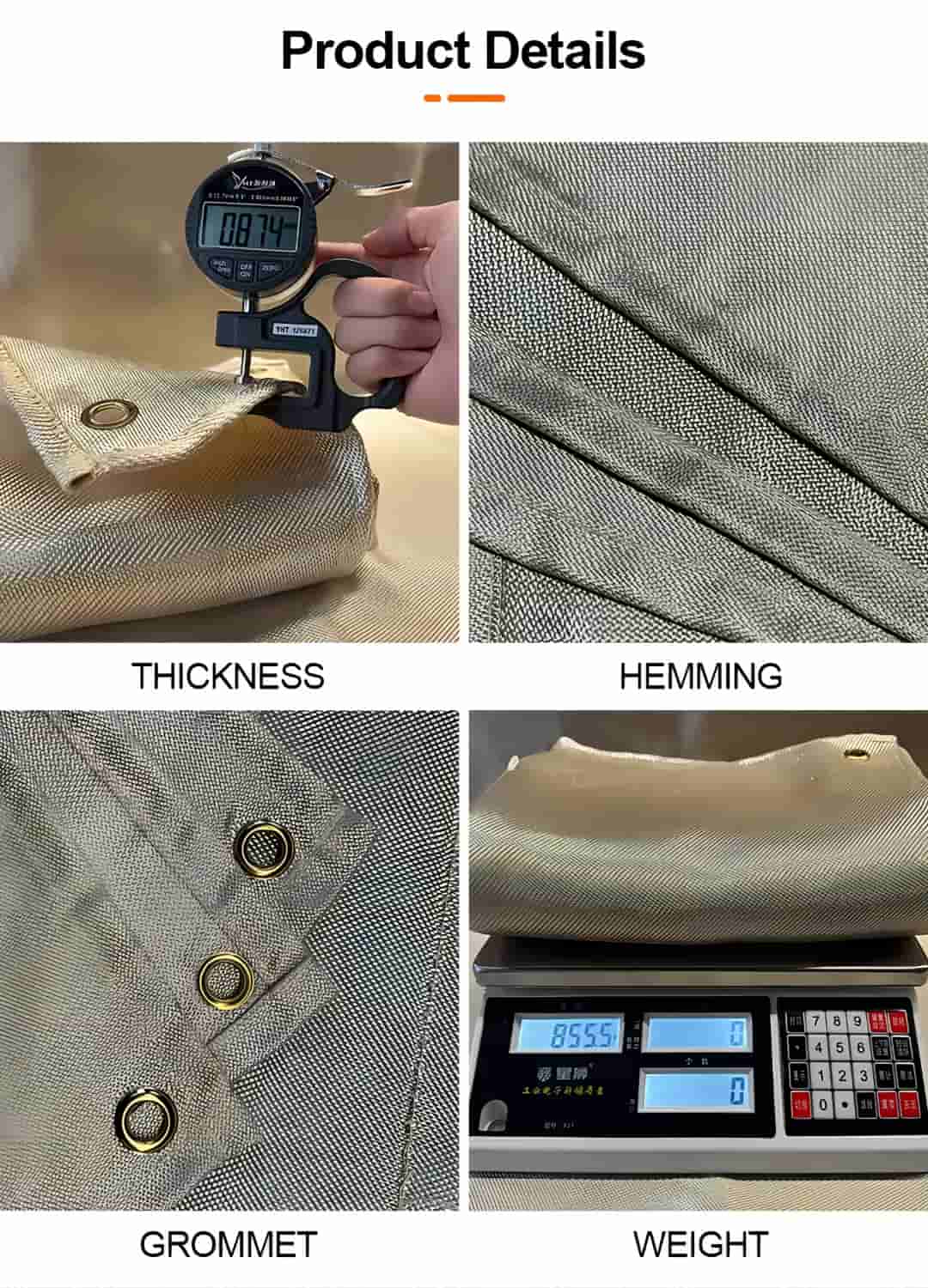 HT 800 Fire blanket roll for welding