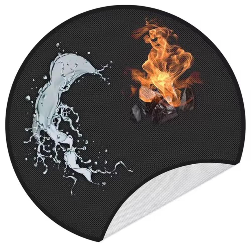 BBQ Accessories Grill Mat Fireproof Ember Mat Round 36 24 Inch FHookah mat