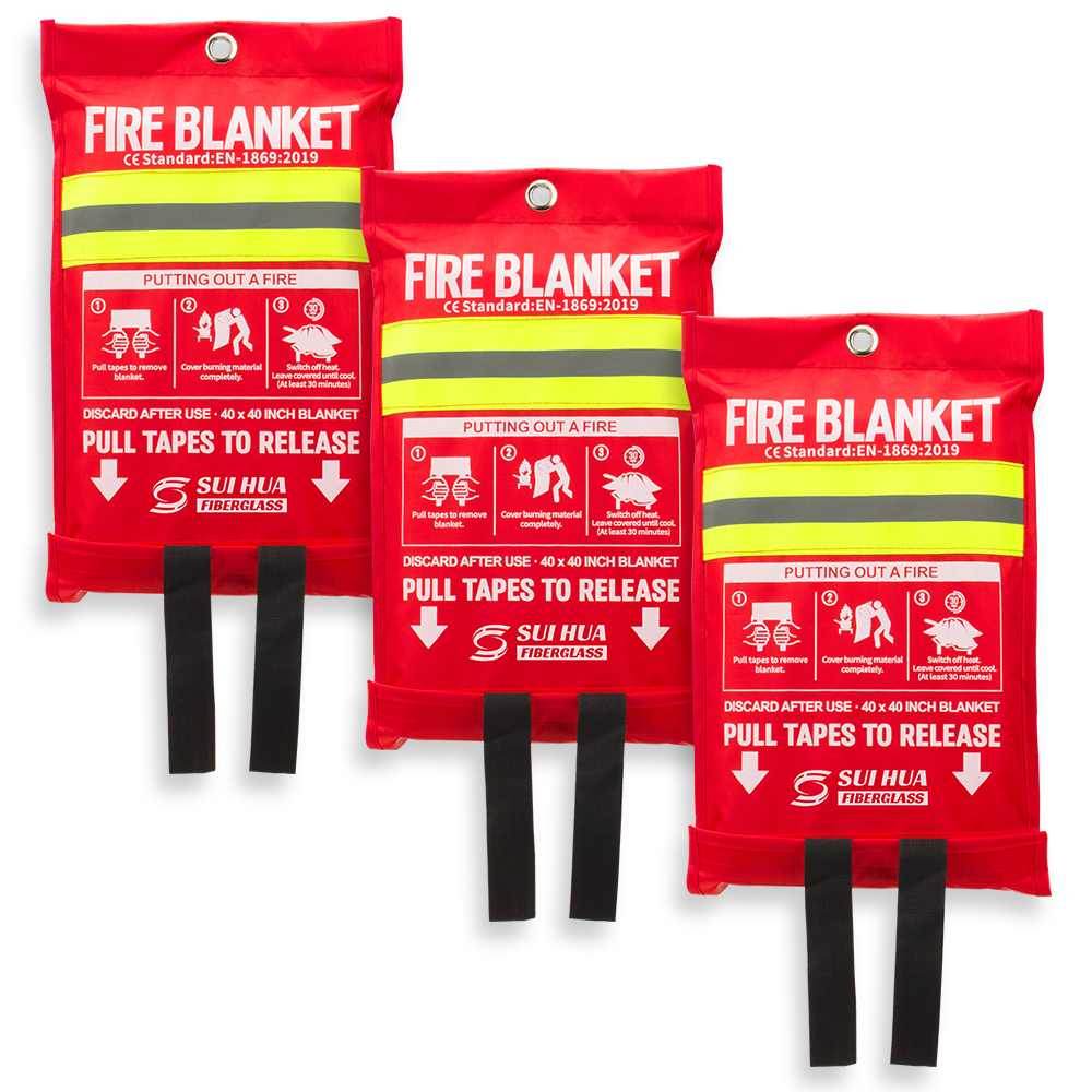 prepared hero fire blanket for lithium ion battery